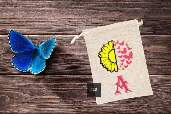 Personalised Sunflower & Butterfly Treat Bags - Image 3