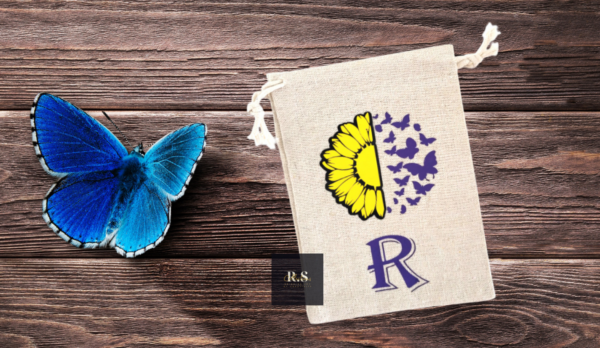 Personalised Sunflower & Butterfly Treat Bags - Image 2