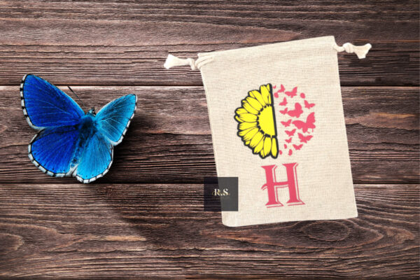 Personalised Sunflower & Butterfly Treat Bags - Image 4
